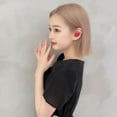 thumbnail image 5 of Taicans Bluetooth 5.3 Wireless Earbuds,Cute Heart-Shaped Wireless Earbuds,Heart Shaped Bluetooth Earphones Noise Reduction Sports Wireless In Ear Bluetooth Earphones（Red）, 5 of 5