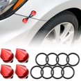 thumbnail image 1 of Rolling Gears Jdm Bumper Quick Release Front Rear Bumper Fasteners Spike 4 Piece (Red) 8 X O-Ring, 1 of 4