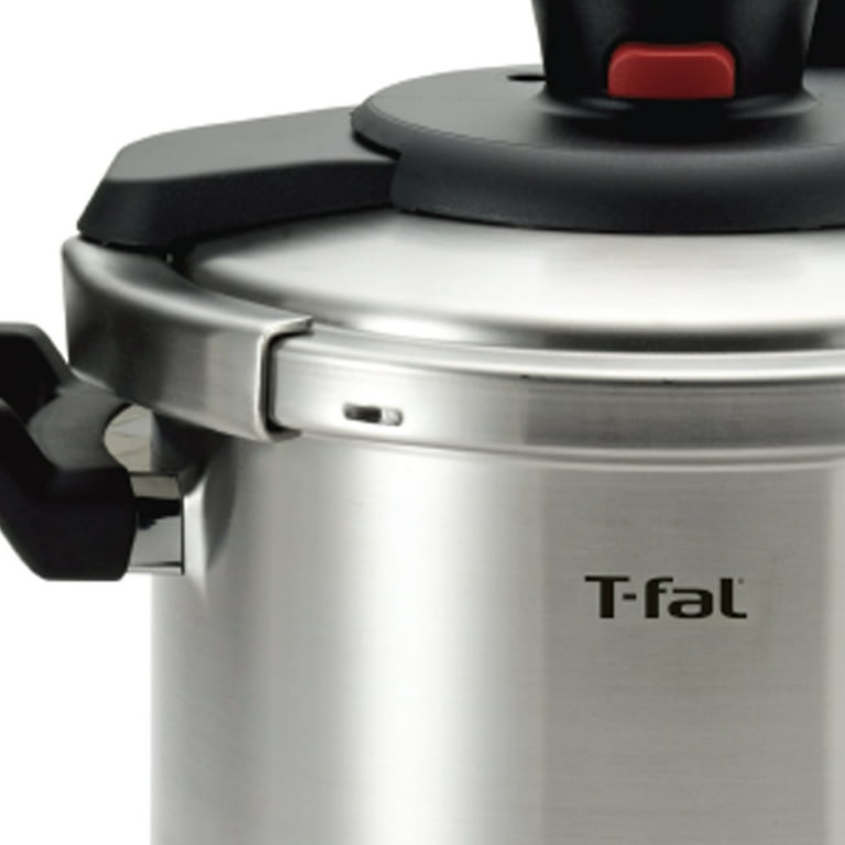 T-fal Clipso Stainless Steel 6.3 Qt Pressure Cooker, Silver T-fal Clipso Stainless Steel 6.3 Qt Pressure Cooker, Silver