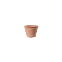 Deroma 225965 8.3 x 6.4 in. Round Duo Planter, White - Pack of 10