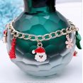 thumbnail image 3 of Pulsera navideña para niñas, con diseño de muñeco de nieve, calcetín de Papá Noel y árbol de Navidad, ideal como regalo para fiestas navideñas y de Acción de Gracias., 3 of 5