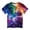 X11Dark Purple, variant on Girls Celestial Star Print Casual Short Sleeve Round Neck Graphic Tee for Everyday Play and School Size:6-7 Years