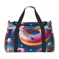 thumbnail image 1 of Easygdp Starry Sky Colorful Donut Bolsa de Gimnasio, Bolsa de Viaje Duffel, Bolsa de Fin de Semana con Compartimentos, Bolsa de Mano para Noche, 1 of 7