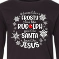 thumbnail image 4 of Inktastic Dance Like Frosty, Shine Like Rudolph, Give Like Santa, Love Like Jesus Long Sleeve Youth T-Shirt, 4 of 5
