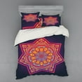 thumbnail image 1 of Ambesonne Leaf Bedding Set 4 Pcs, Geometric Tibetan Mandala, Queen, Multicolor, 1 of 3