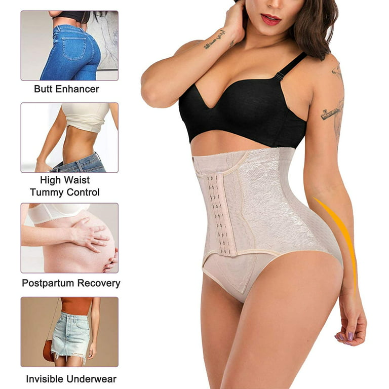Gotoly Tummy Control Panties for Women Shapewear Butt Lifter Short High  Waist Trainer Corset Slimming Body Shaper Underwear(Beige Medium)