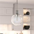 thumbnail image 1 of Henn & Hart PD0617 Walker Brushed Nickel & Seeded Glass Pendant, 1 of 10