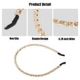 thumbnail image 4 of Unique Bargains 1 Pcs Rhinestone Hair Hoop Headband Hairband for Women 0.24 Inch Wide Champagne, 4 of 7