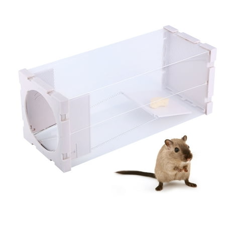HERCHR Mouse Trap, Humane Rat Trap Cage Live Animal Pest Rodent Mice Mouse Control Bait Catch, Humane Rat Cage, Bait