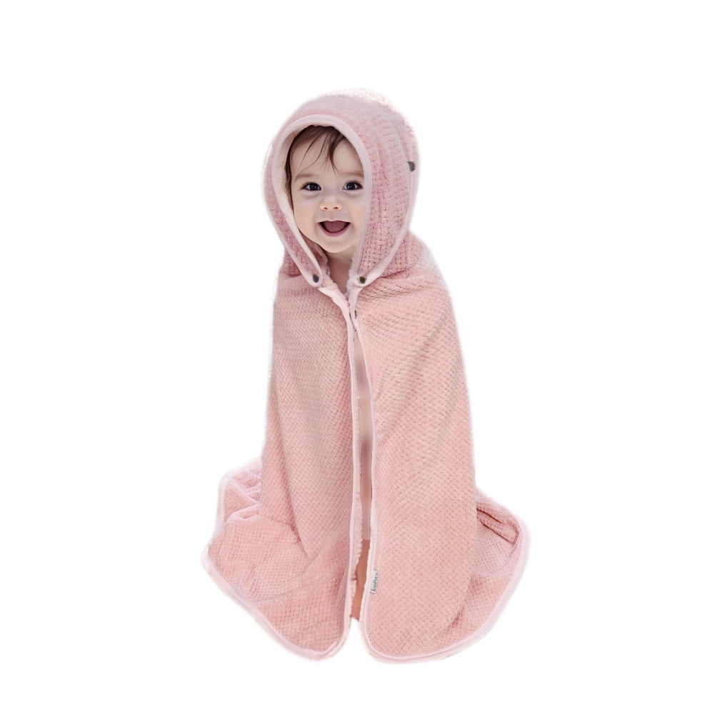 3 in 1 Baby hooded towel, removable hood, 2 pack