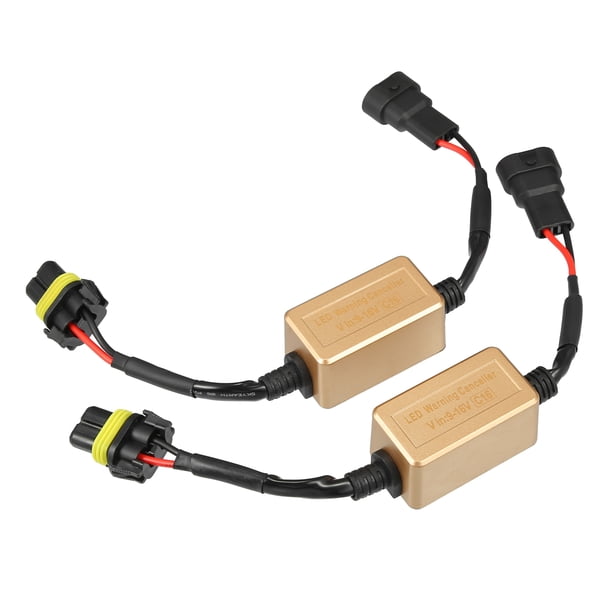 Decodificador Canbus para faros LED C16 9006 9012 HB3 HB4 Resistencias de advertencia sin errores Unique Bargains Juego de 2