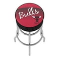 thumbnail image 5 of Trademark Gameroom Chicago Bulls Hardwood Classics Bar Stool with Padded Seat, 5 of 5
