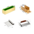 thumbnail image 2 of Silicone Mold Kit DIY Soap Making Tools With Adjustable Wood Box,Stainless Steel Wavy & Straight Scraper For Soap Making Supplies, 2 of 7