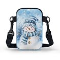 thumbnail image 2 of HELLHERO Christmas Snowman Music with Shoulder Strap Crossbody Bag for Adults Daily Use Travel Crossbody Purse Polyester 4.33"x1.97"x7.09", 2 of 7
