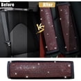 thumbnail image 3 of 2 Pcs Car Seat Belt Covers, Universal Car Seat Belt Pads Cover, Car Seat Belt Strap Cover Shoulder Pad, Bling Seat Belt Covers for Women, Car Interior Accessories, Red, 3 of 12