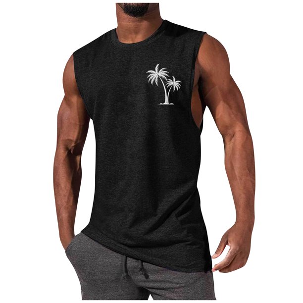 Men's Summer Fashion Casual Sleeveless Camisole Top L