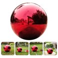 thumbnail image 1 of unbranded Bola De Espejo Roja Para Jardín Resistente A Intemperie Con Estilo Artístico Contemporáneo, 1 of 4