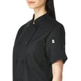 thumbnail image 6 of 0478-0108 Tahoe Ladies Short Sleeves Chef Coat in Black - 4XLarge, 6 of 9