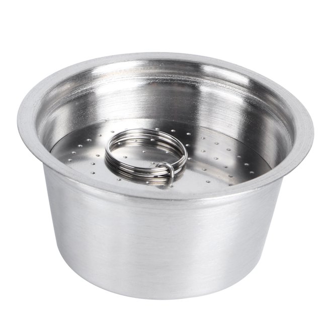 Refillable Coffee Cup,Stainless Steel Refillable Coffee Cup Fit Coffee Maker Parts for