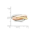 thumbnail image 4 of Real 14kt Tri-color Polished Rolling Ring Size: 6; for Adults and Teens; for Women and Men, 4 of 4