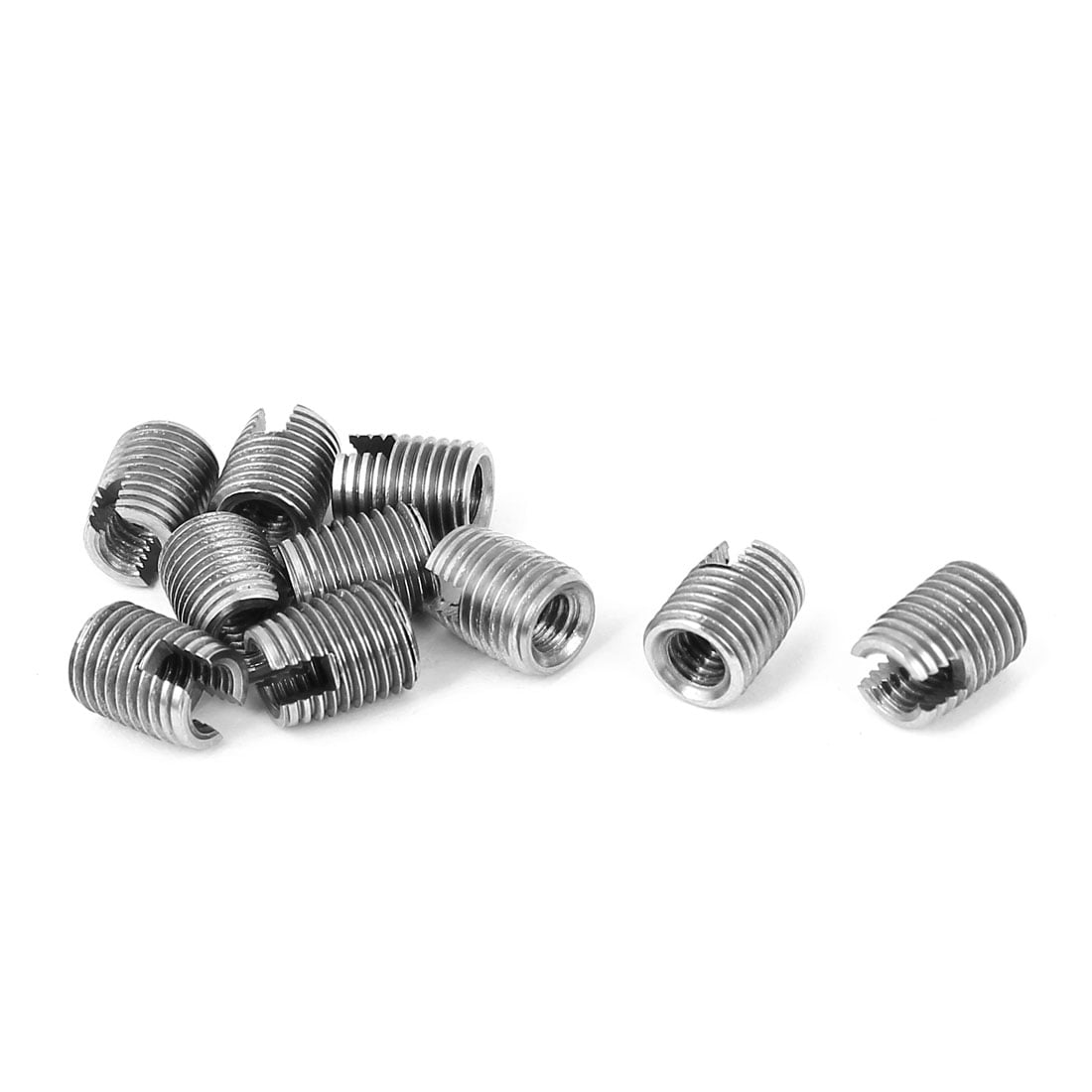 8mm Length Stainless Steel 305 Type Self Tapping Threaded Insert 10pcs