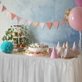 thumbnail image 4 of DecorRack Table Skirts 29 in x 14 ft Reusable Party Tablecloth Skirt with Adhesive Strip for Parties & Events, White (Pack of 1), 4 of 4