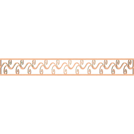 

Ekena Millwork 46 1/4 W x 6 H x 3/8 T Tilden Fretwork Moulding Alder