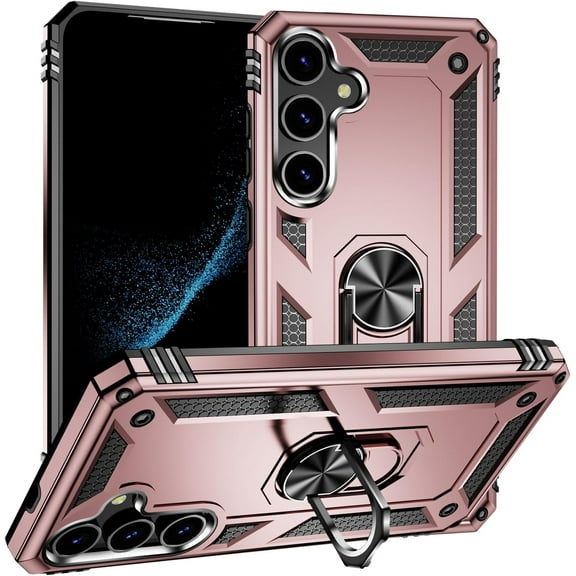 MYKOMI Compatible with Samsung Galaxy S24 Case Cover,Magnetic Car Mount Bracket Shell Compatible with Samsung Galaxy S24 SM-S921B/DS SM-S921U1 SM-S921W SM-S921N SM-S921E/DS Case