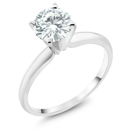 Forever Classic 0.80cttw DEW Created Moissanite 14K White Gold Solitaire