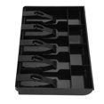 thumbnail image 1 of Five Grids Cash Drawer Register Insert Coin Tray Cashier Tidy Storage Safe Box (Black), 1 of 6