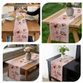 thumbnail image 7 of Light Orange Spring Floral Table Runner - 70 Inch Long, Kitchen Dining Table Runner Dresser Scarves, Ombre Modern Art Vintage Farmhouse Decor for Coffee Tables Wedding Party Banquet, 7 of 7
