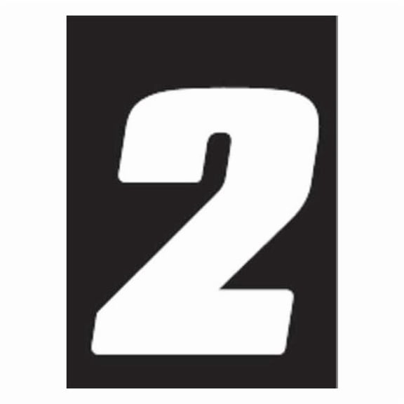 Hardline Products Number Label, Vinyl, 7 in H, 5 in W, PK3 DB73W-2