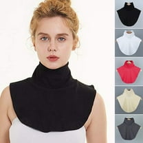 Women Fake Collar Elastic Solid Color High Collar Autumn Winter Versatile Casual Style Bottom False Collar