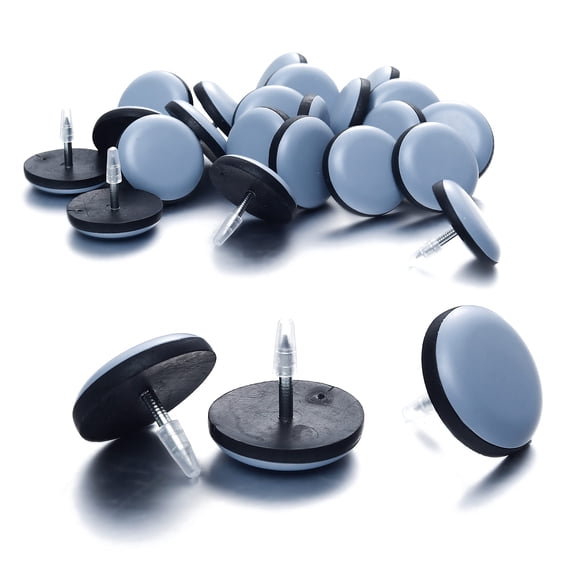 Deslizadores para muebles Furnigear de 1" con clavo, 24 unidades