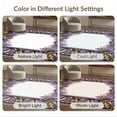 thumbnail image 7 of ODIKA 8'x10' Ultra-Soft Area Rug, Gold Horror Muted Lavender Medallion Gothic Bat with Victorian Scrollwork Washable, Bare feet friendly, Silk-Touch for Bedroom, Under Sectional, 7 of 7