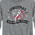 thumbnail image 3 of The Nightmare Before Christmas - Christmas Chills - Toddler And Youth Long Sleeve Graphic T-Shirt, 3 of 5