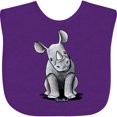 thumbnail image 3 of Inktastic Curious Rhinos Boys or Girls Baby Bib, 3 of 4