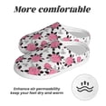 thumbnail image 6 of Lsque Rose Flowers Pattern Womens Comfort Cotton on Scuff With Memory Foam and Anti-skid Sole Slipper-44/45, 6 of 7