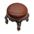 thumbnail image 2 of LeeQinersw Miniature Doll House Furniture Decoration Wooden 1/12 Chair Small Seat Bench for, 2 of 7