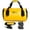 Yellow, variant on AFISHTOUR Motorcycle Waterproof Duffel Bag, 40L Motorcycle Dry Bag with Quick-fixed Straps for Kayaking, Camping, Travel & Beach (Black)