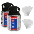 thumbnail image 1 of Cuchillas multiusos WORKPRO, paquete de 200 unidades con dispensador, acero SK5, 1 of 1