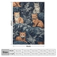 thumbnail image 4 of Autua Cute Cat Warm Lightweight Blanket Soft Fleece Throw Blanket Living Rooms Sofa Decor Cow Gifts All Seasons Plush Blankets for All Seasons Mother's Day 40x50in, 4 of 6