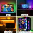 thumbnail image 3 of LED Strip Lights 5050 RGB Tape Flexible Color Changing Light Strip Kit With 24 Keys Remote Controller RGB LED Tape For Bedroom Boat Car TV Backlighting Holiday, 3 of 5