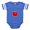 Royal Blue, variant on CafePress - Happy Tomato - Cute Infant Baby Football Bodysuit