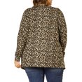 thumbnail image 3 of GRACE & GRANDEUR Cardigan Ouvert à l'Avant à Imprimés Léopard d'Halloween pour Femmes Grande Taille, 3 of 8