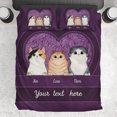 thumbnail image 1 of Cats In My Heart - Personalized Cat Bedding Set, 1 of 5