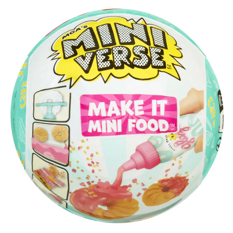インポート・海外人気ブランド MGA's Novelty 3, Series Cafe Foods, Mini It Make Miniverse キャラクターグッズ
