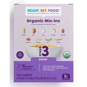 Ready, Set, Food! Organic Early Allergen Introduction Mix-Ins, Babies 6+ Months, Stage 3, Unflavored