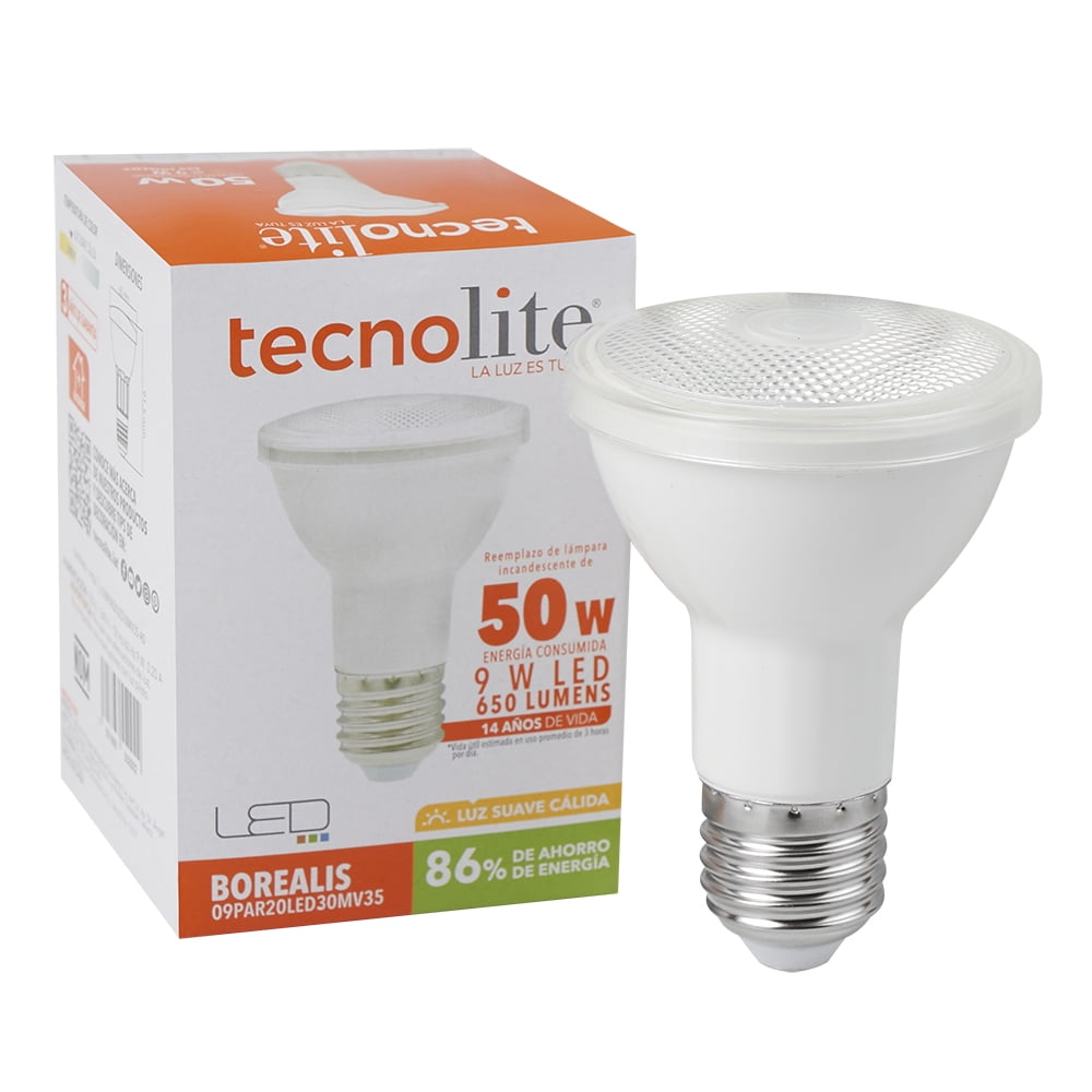 Foco Led Blanco 9w E27 09par20led30mv35 | Walmart en línea