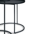 thumbnail image 4 of Simpli Home Monet Modern Industrial 24 inch Wide Metal 2 Pc Nesting Table in Black, Fully Assembled, 4 of 5